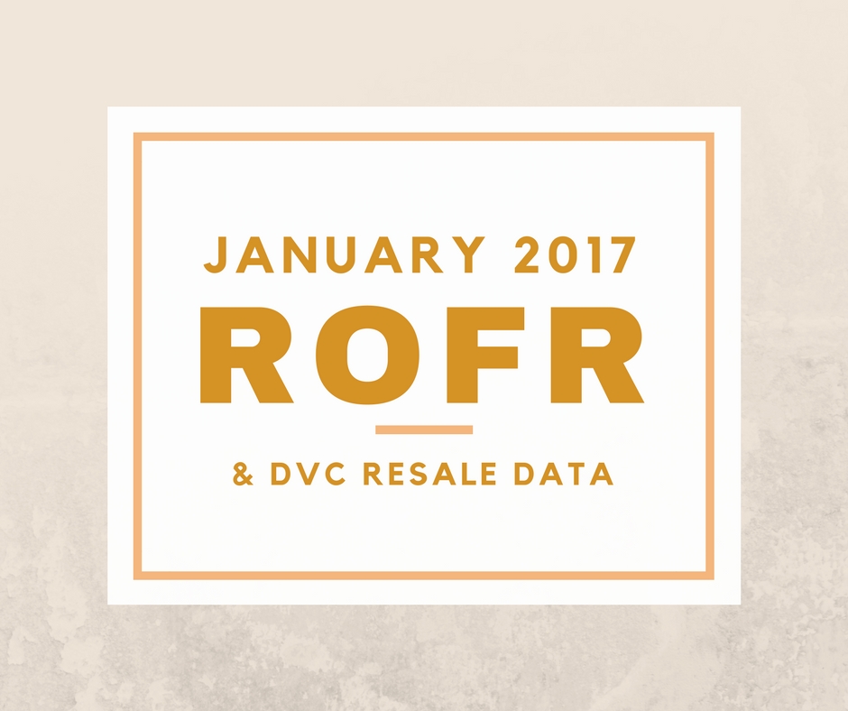 January 2017 DVC ROFR data