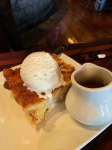 ‘Ohana bread pudding with vanilla ice cream & warm, rummed, caramel sauce Disney’s Polynesian Village Resort Orlando Florida Resales DVC